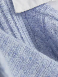 Pullover Und Cardigans|Primark Pullover Mit Hemdlage Blau