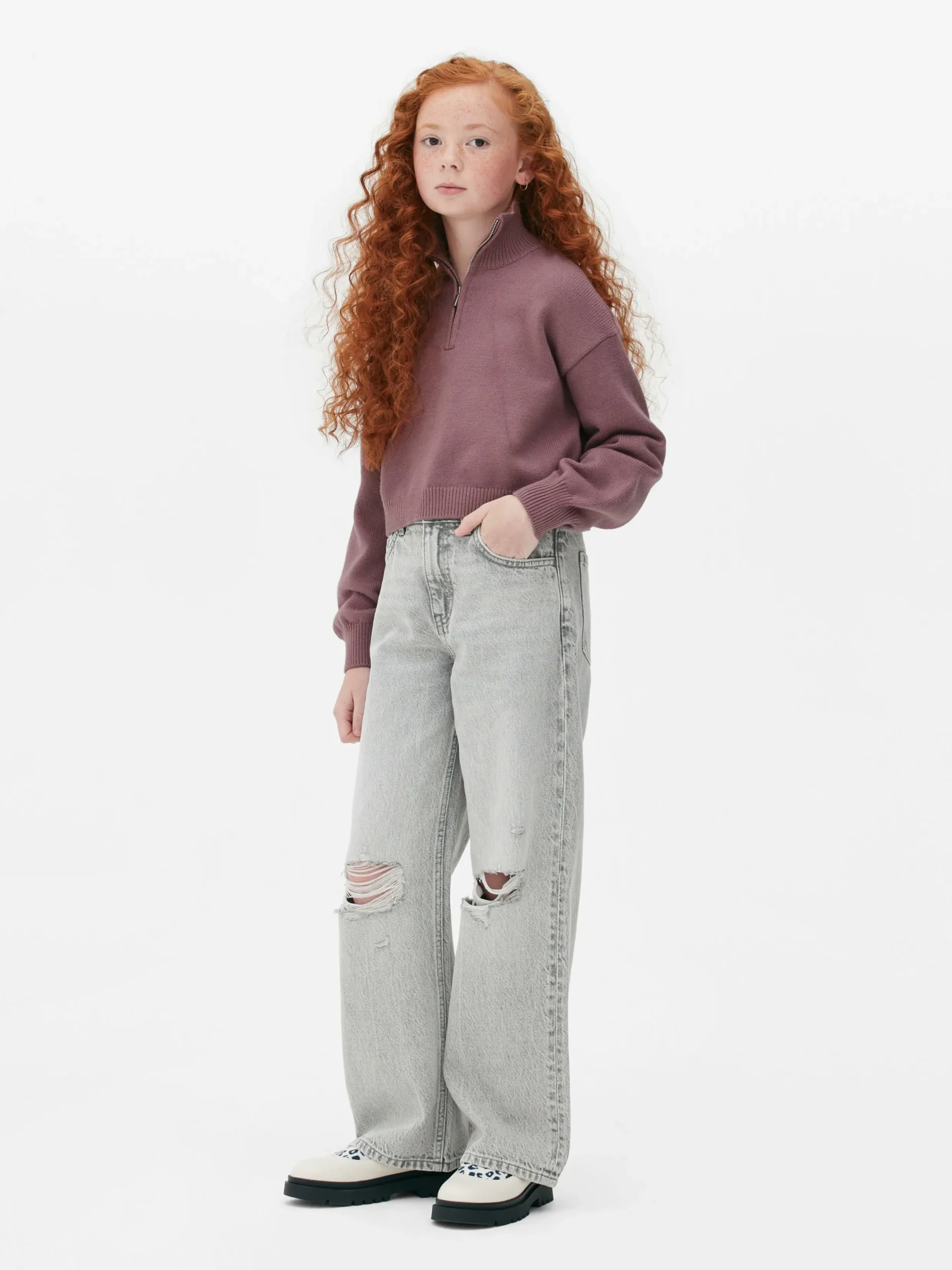 Pullover Und Cardigans|Primark Pullover Mit Trichterkragen Lilafarben