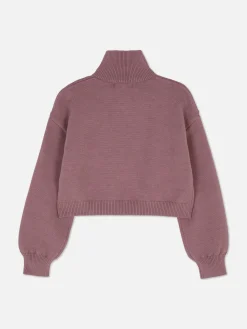 Pullover Und Cardigans|Primark Pullover Mit Trichterkragen Lilafarben