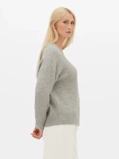 Pullover Und Cardigans|Primark Pullover Mit V-Ausschnitt Grau