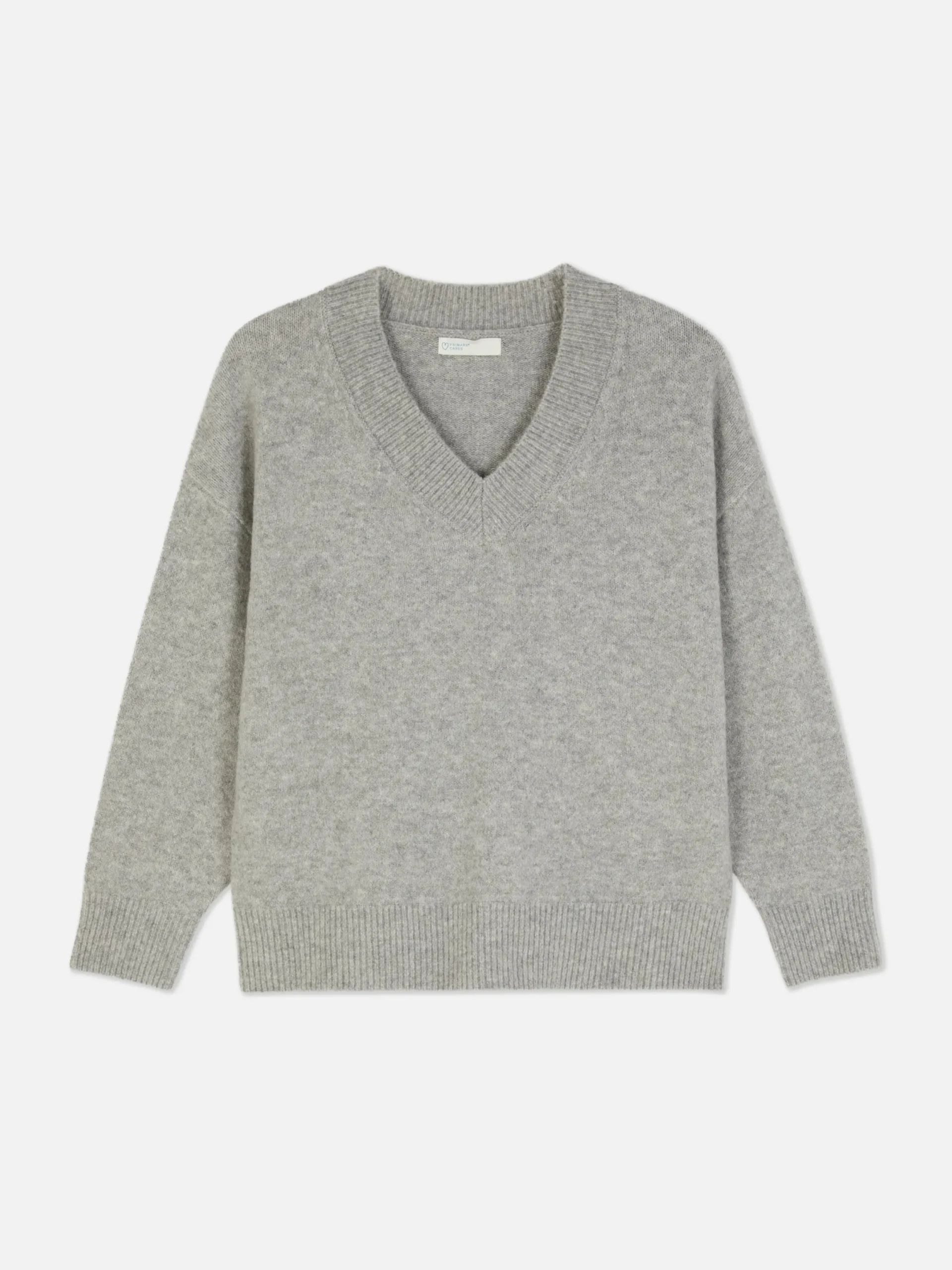Pullover Und Cardigans|Primark Pullover Mit V-Ausschnitt Grau