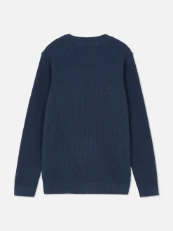 Pullover Und Cardigans|Primark Pullover Mit Waffelstruktur (Teeny Boys) Marineblau