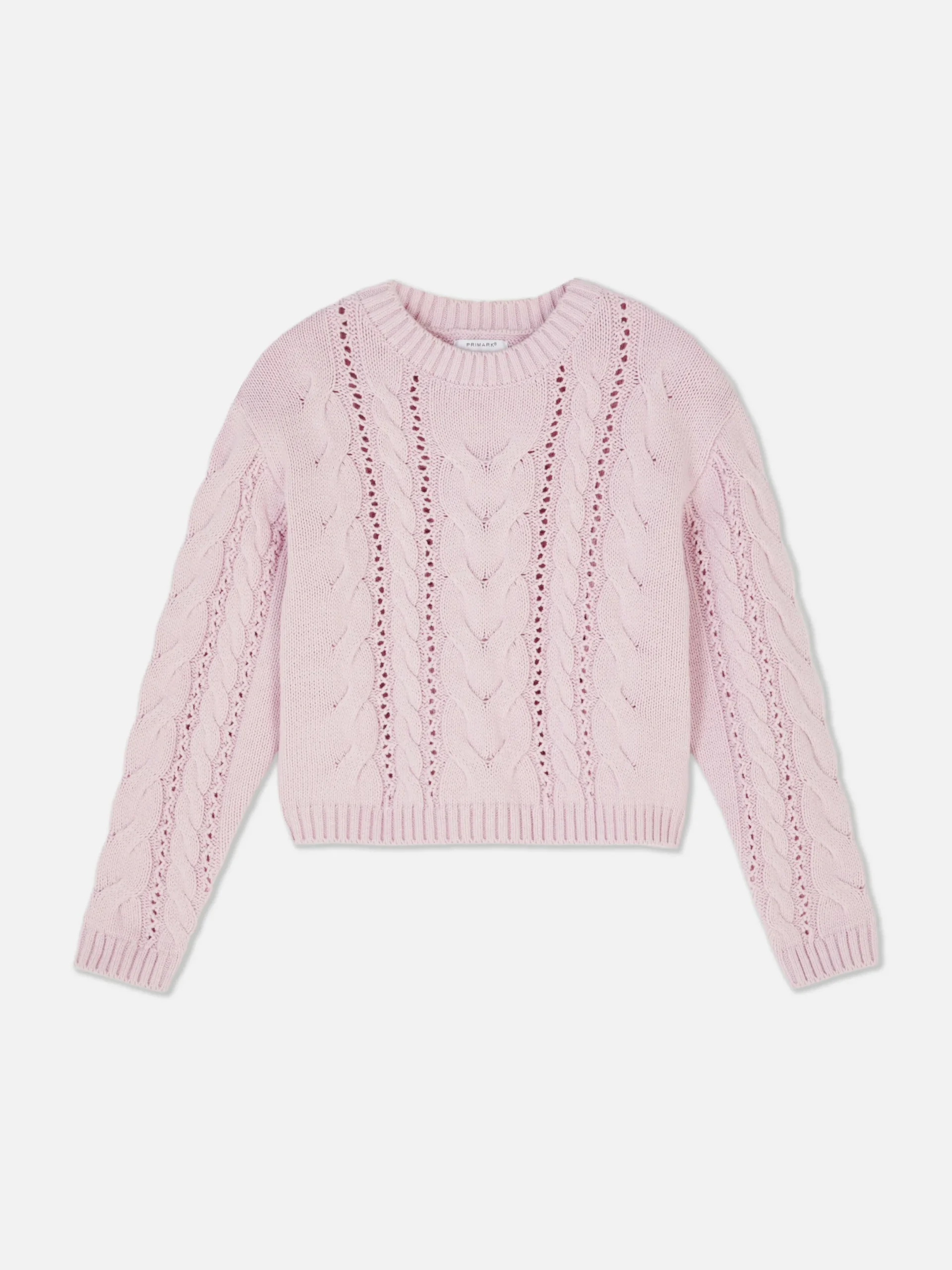 Pullover Und Cardigans|Primark Pullover Mit Zopfmuster Hellrosa