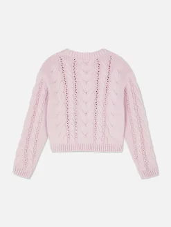 Pullover Und Cardigans|Primark Pullover Mit Zopfmuster Hellrosa