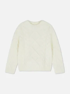 Pullover Und Cardigans|Primark Pullover Mit Zopfmuster Ecrufarben