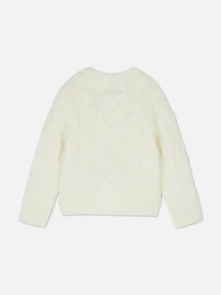 Pullover Und Cardigans|Primark Pullover Mit Zopfmuster Ecrufarben