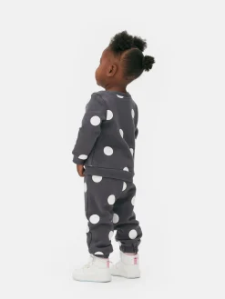 Sets Und Outfits|Primark Pullover Und Jogginghose Mit Pünktchenmuster Anthrazitfarben