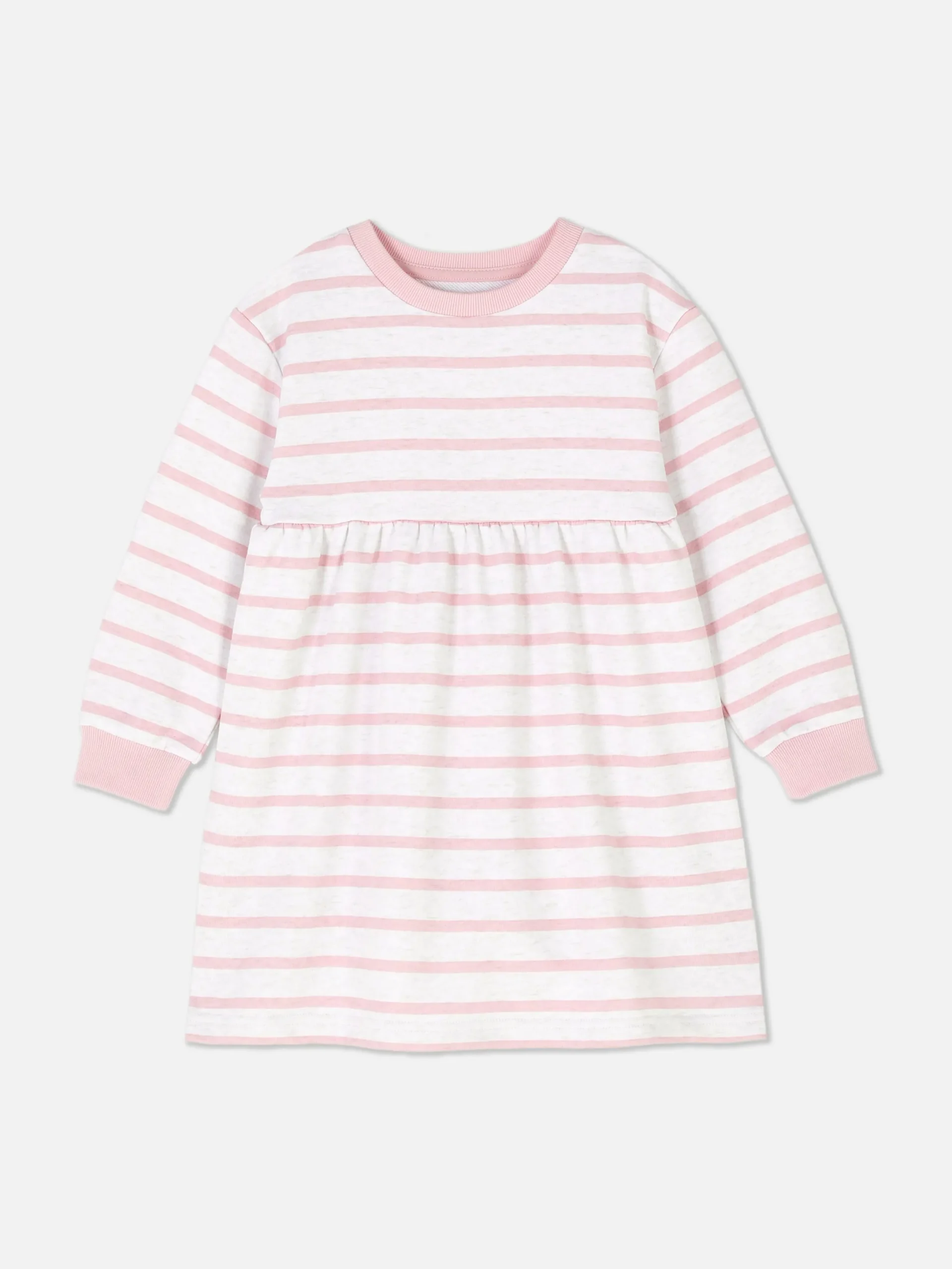 Kleider|Primark Pulloverkleid Mit Streifen Rosa