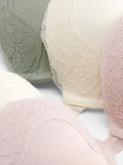 Bhs|Primark Push-up-BHs Aus Mikrofaser, 3er-Pack Hellgrün