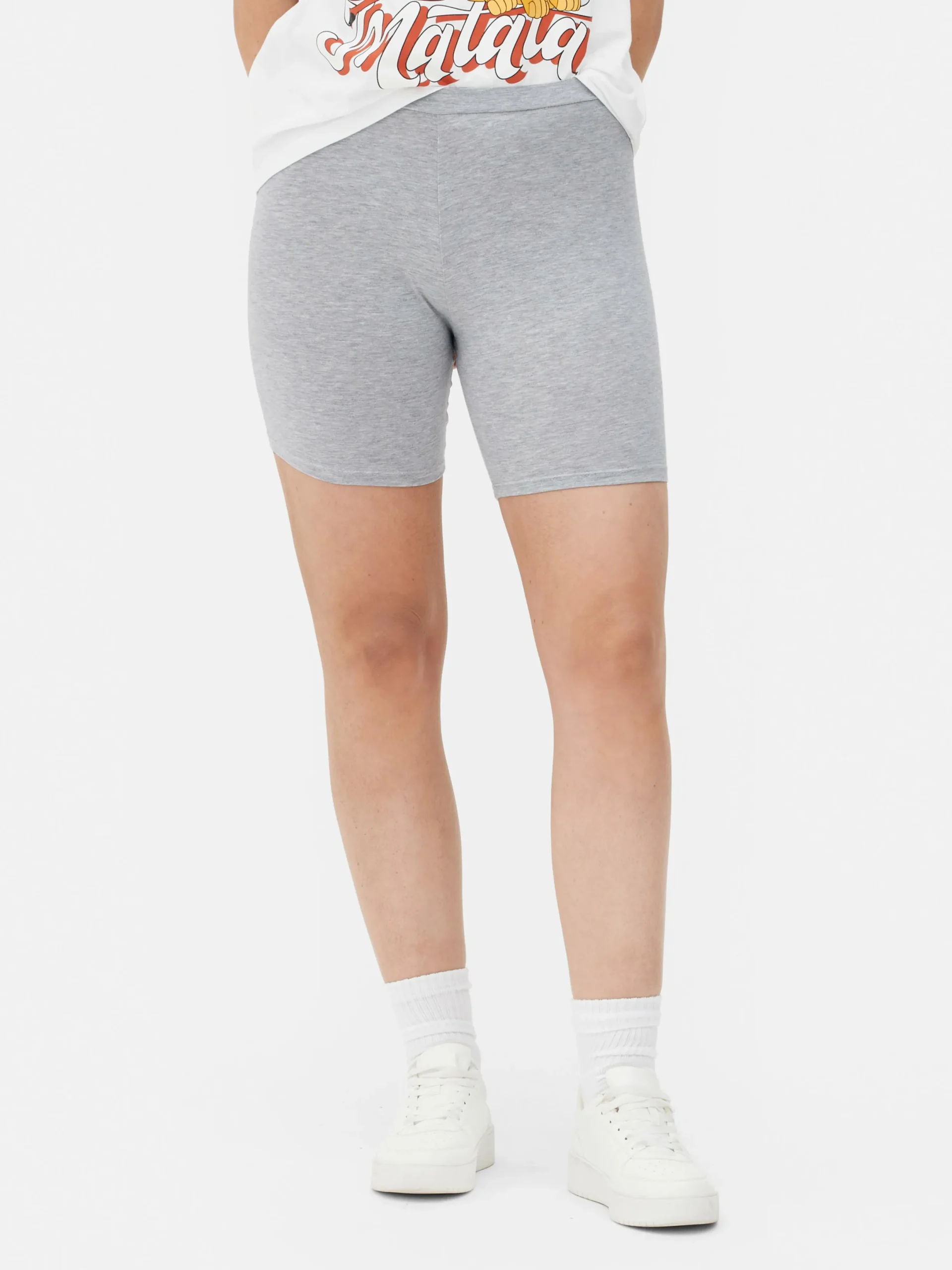Shorts|Primark Radlerhose Aus Baumwolle Grau