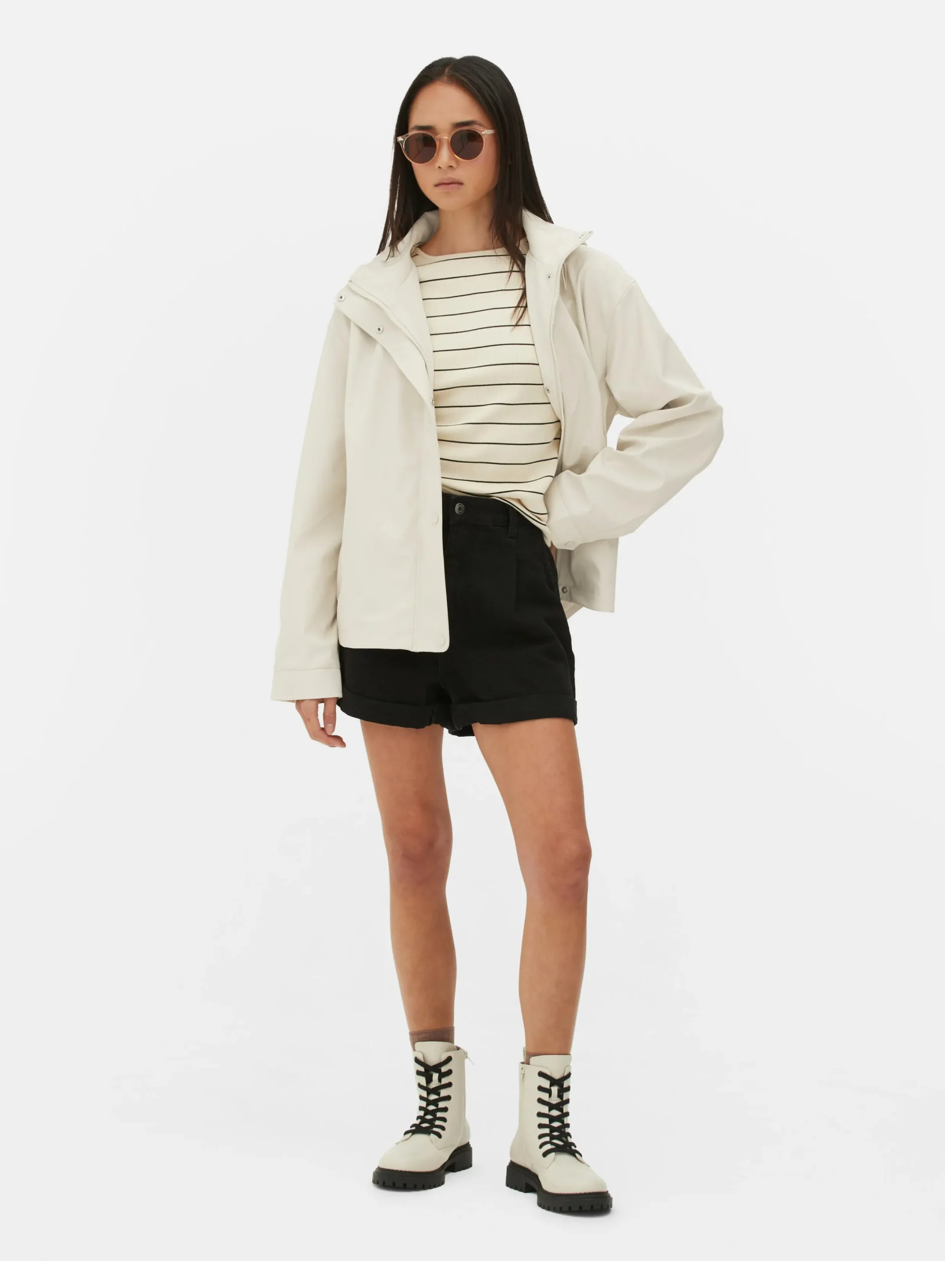 Jacken Und Mäntel|Primark Regenjacke Mit Kapuze Naturfarben