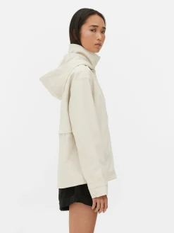 Jacken Und Mäntel|Primark Regenjacke Mit Kapuze Naturfarben