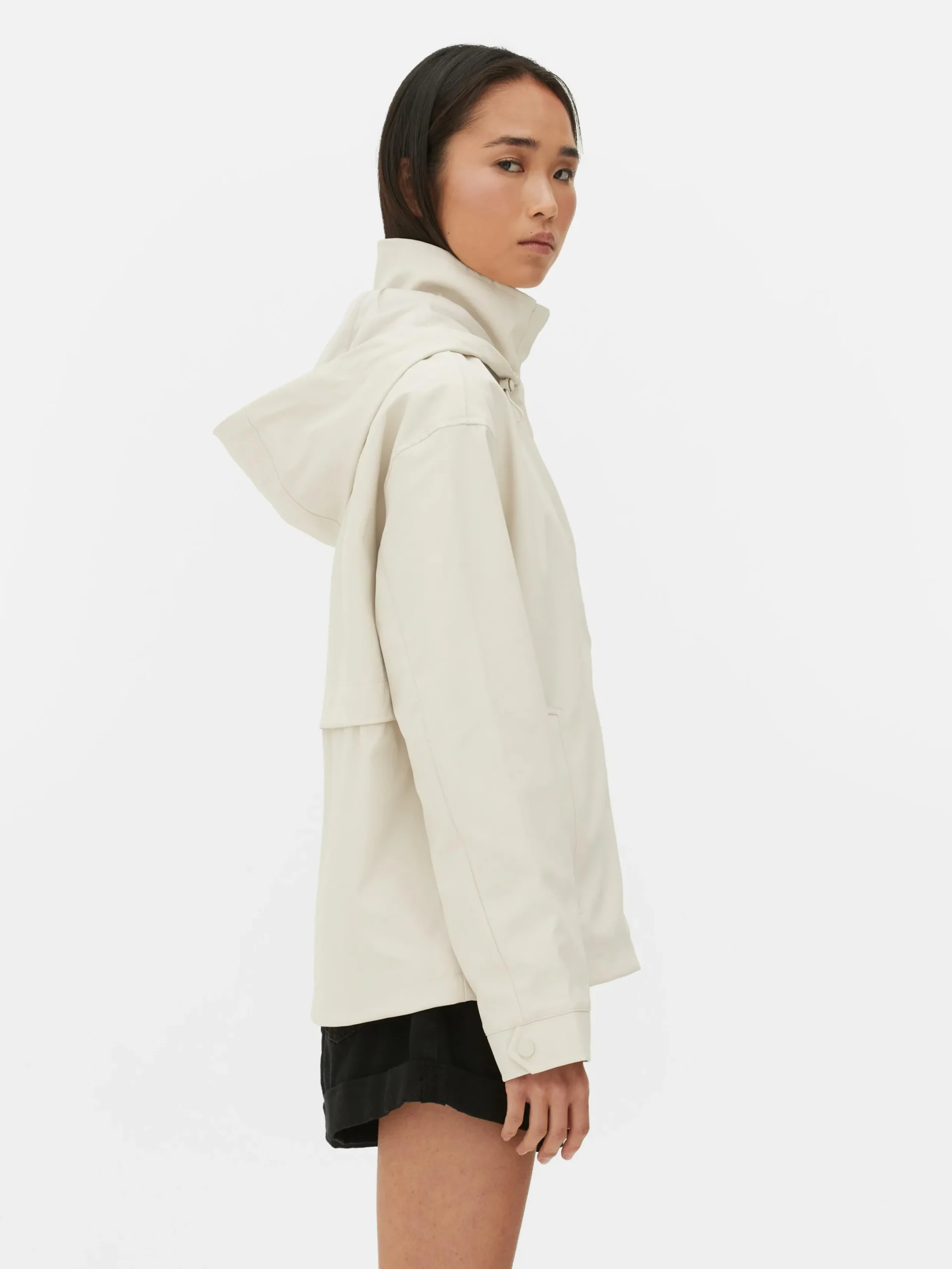 Jacken Und Mäntel|Primark Regenjacke Mit Kapuze Naturfarben