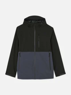 Jacken Und Mäntel|Primark Regenmantel In Blockfarben Mit Mehreren Taschen Marineblau