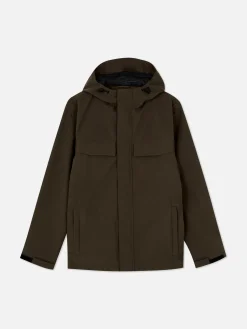 Jacken Und Mäntel|Primark Regenmantel Mit Kapuze Und Durchgehendem Reißverschluss Braun