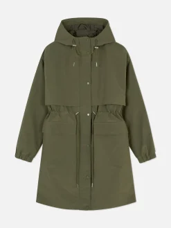 Jacken Und Mäntel|Primark Regenparka Mit Kordelzug Khakifarben