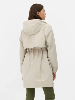 Jacken Und Mäntel|Primark Regenparka Mit Kordelzug Ecrufarben