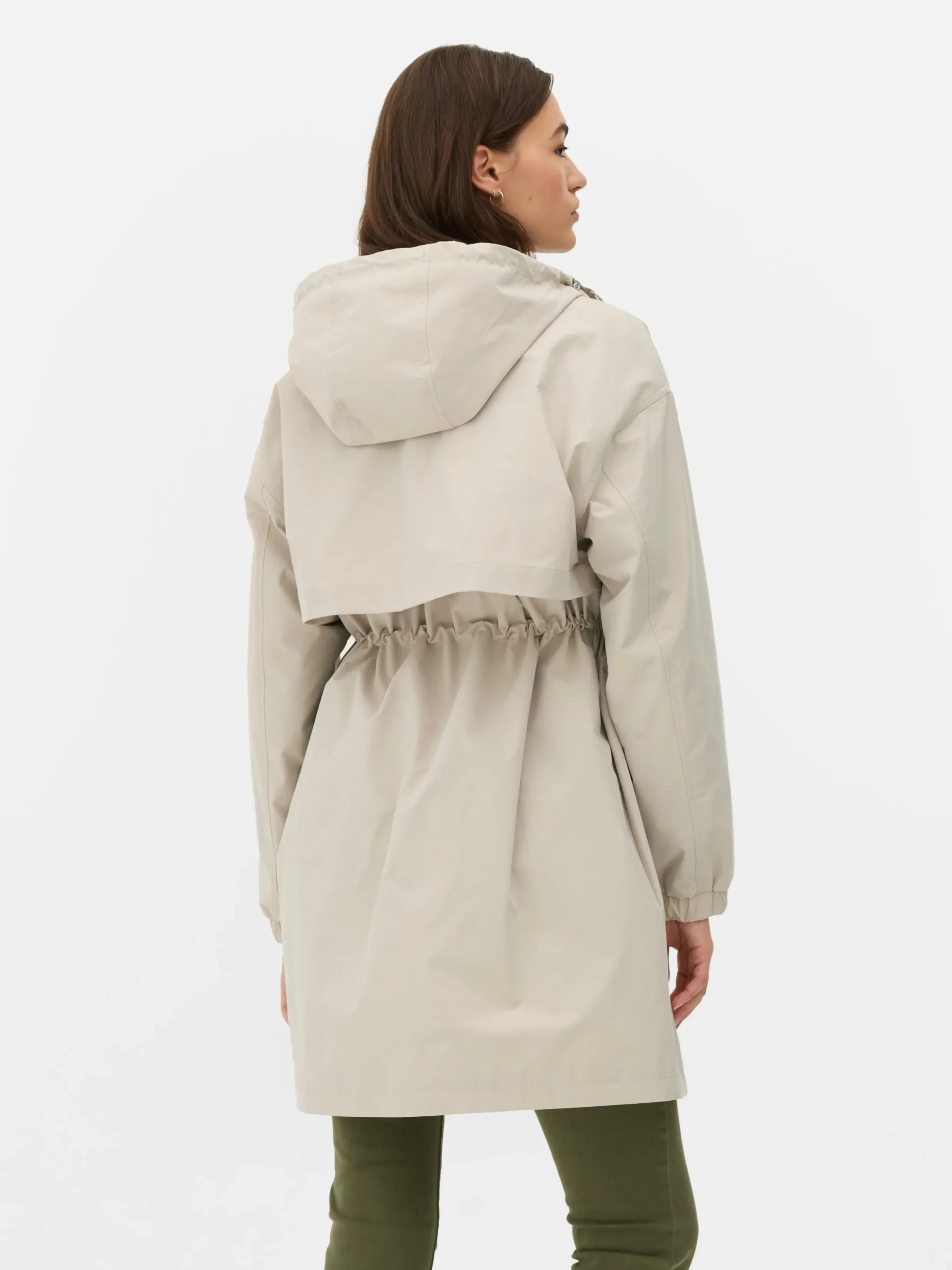 Jacken Und Mäntel|Primark Regenparka Mit Kordelzug Ecrufarben