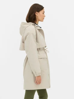 Jacken Und Mäntel|Primark Regenparka Mit Kordelzug Ecrufarben