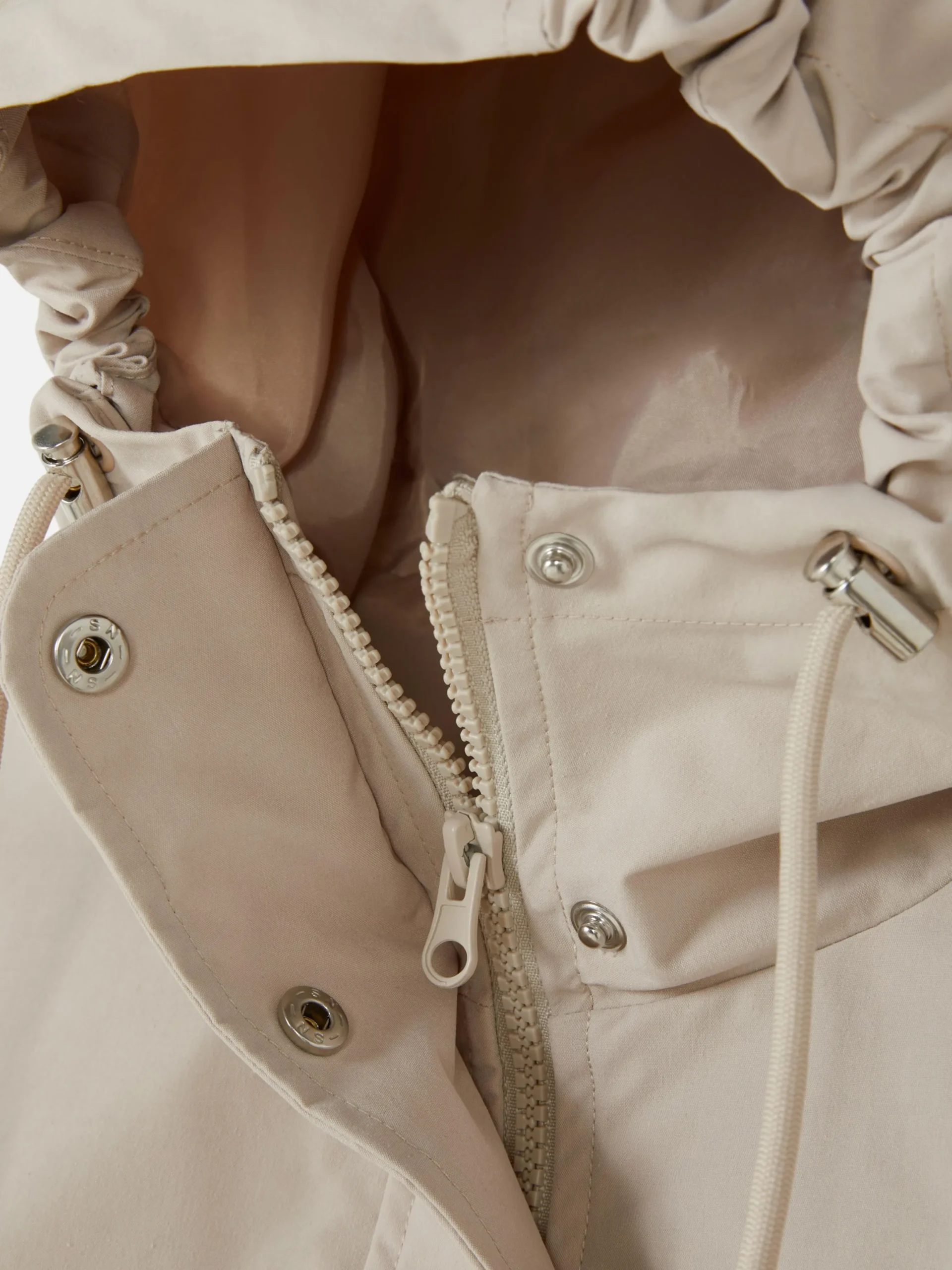 Jacken Und Mäntel|Primark Regenparka Mit Kordelzug Ecrufarben