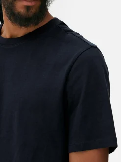 Tops Und T-Shirts|Primark Regular Fit Rundhals-T-Shirt Marineblau