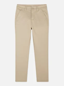 Hosen|Primark Regular-Fit-Chinohose Steinfarben