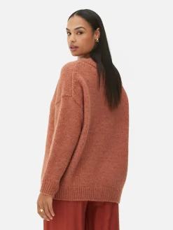 Pullover Und Cardigans|Primark Regular-Fit-Pullover Mit V-Ausschnitt Terrakottafarben