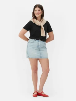 Tops Und T-Shirts|Primark Regular-Fit-T-Shirt Mit Rundhalsausschnitt Schwarz