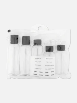 Hautpflege-Tools|Reiseaccessoires|Primark Reiseflasche Und Etiketten Im Set Anthrazit meliert