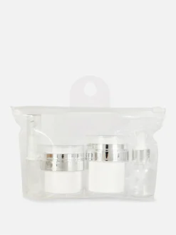 Hautpflege-Tools|Reiseaccessoires|Primark Reise-Hautpflegeset, 4er-Pack Silber
