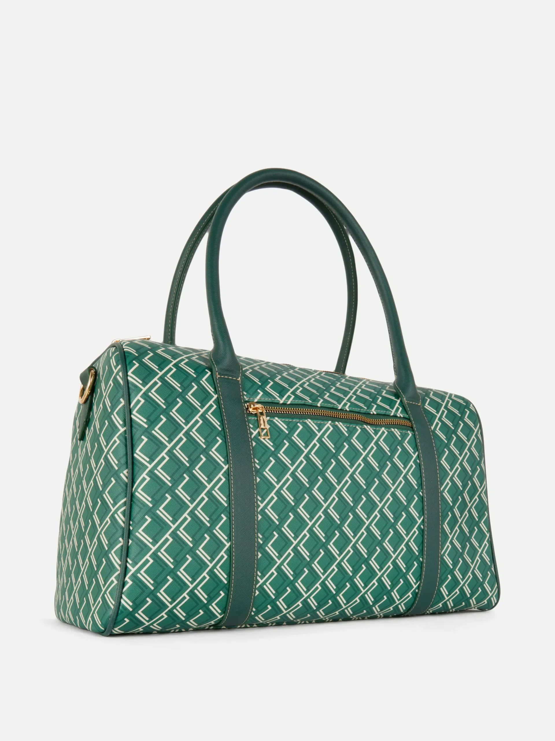 Reiseaccessoires|Primark Reisetasche Mit Monogramm Grün