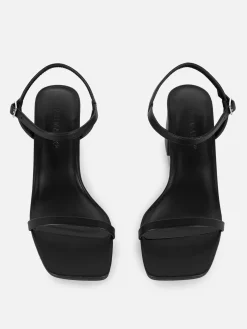Heels|Primark Riemchensandaletten Mit Blockabsatz Schwarz
