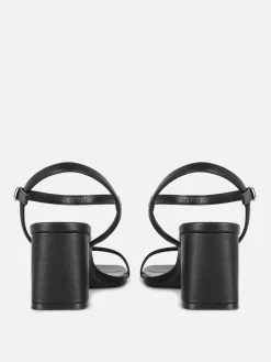 Heels|Primark Riemchensandaletten Mit Blockabsatz Schwarz