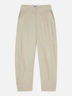 Hosen Und Leggings|Primark „Rita Ora“ Barrel-Hose Im Utility-Stil Steinfarben