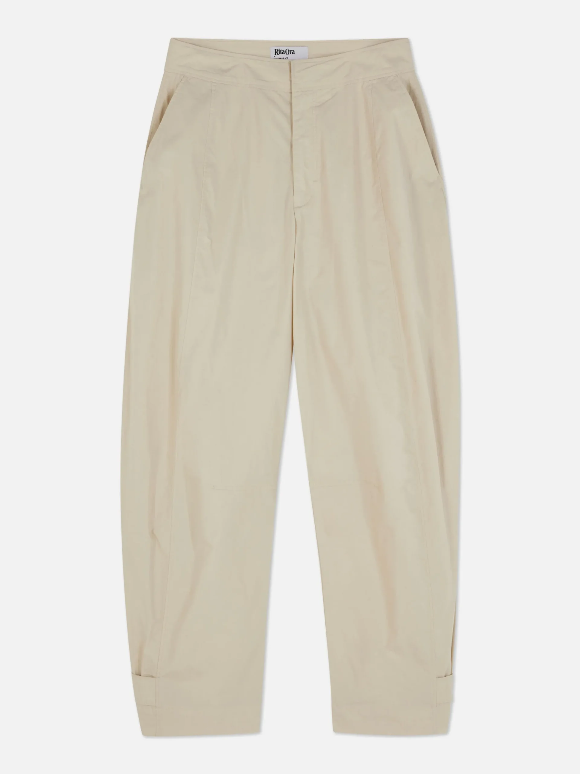 Hosen Und Leggings|Primark „Rita Ora“ Barrel-Hose Im Utility-Stil Steinfarben