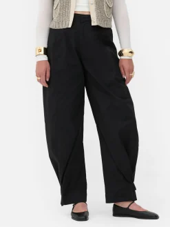 Hosen Und Leggings|Primark „Rita Ora“ Barrel-Hose Im Utility-Stil Schwarz