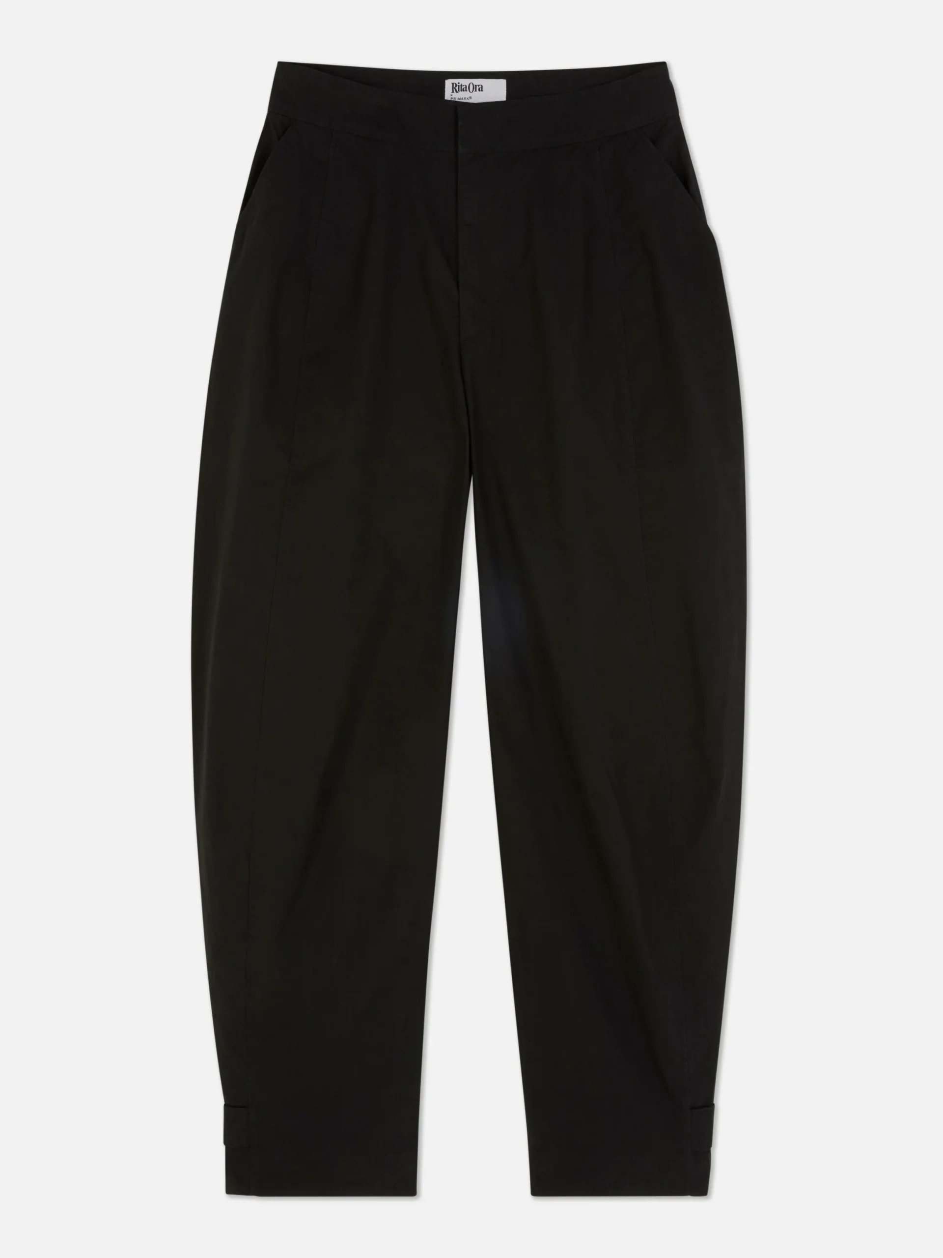 Hosen Und Leggings|Primark „Rita Ora“ Barrel-Hose Im Utility-Stil Schwarz