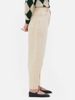 Jeans|Primark „Rita Ora“ Barrel-Jeans In Acid-Wash-Optik Steinfarben