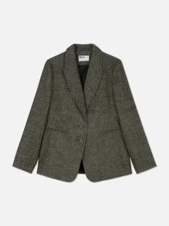 Blazer|Primark „Rita Ora“ Blazer Mit Fischgrätmuster Braun