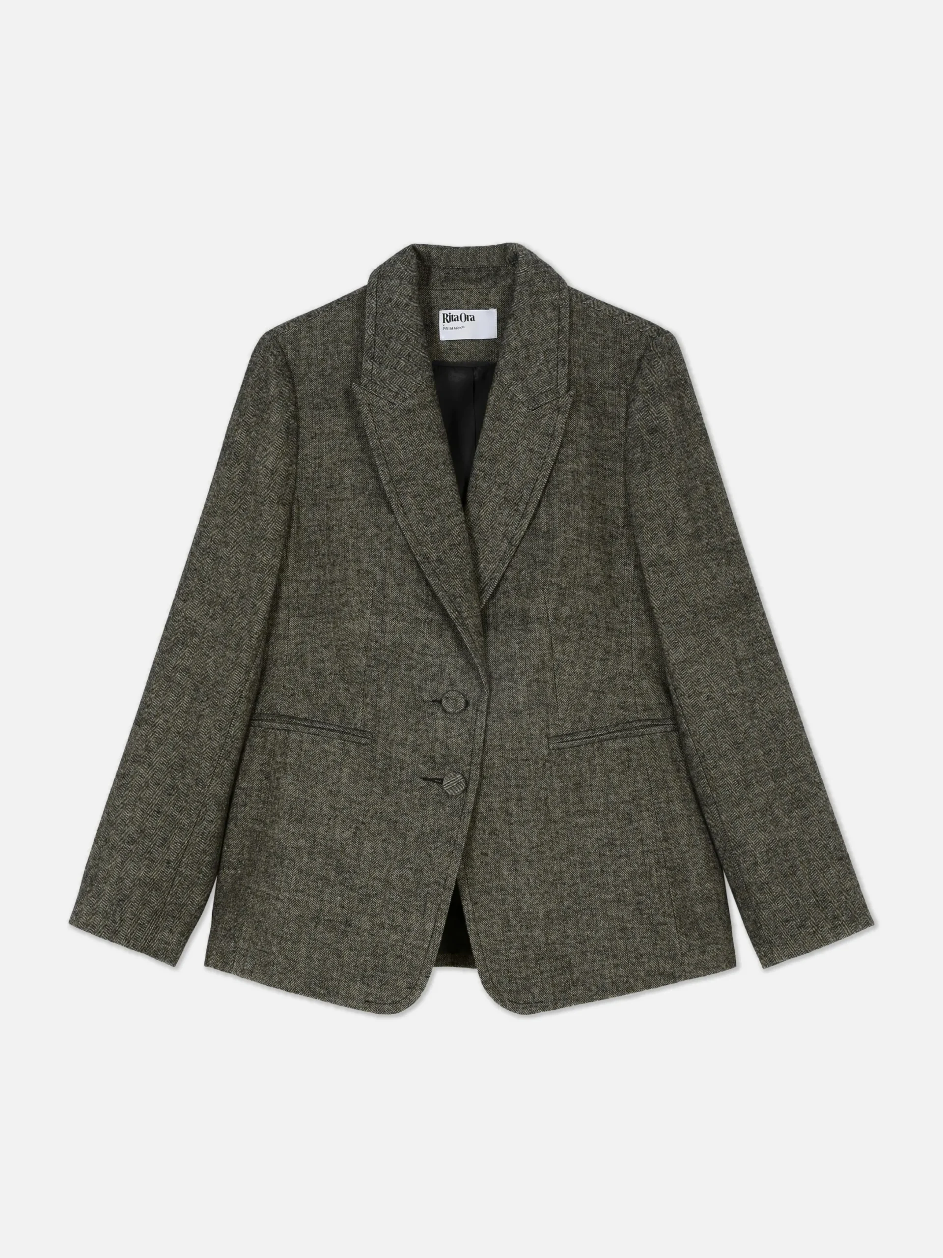 Blazer|Primark „Rita Ora“ Blazer Mit Fischgrätmuster Braun