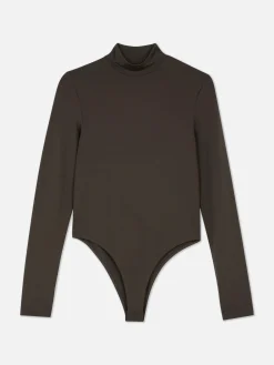 Tops Und T-Shirts|Primark „Rita Ora“ Body Mit Hohem Kragen Braun