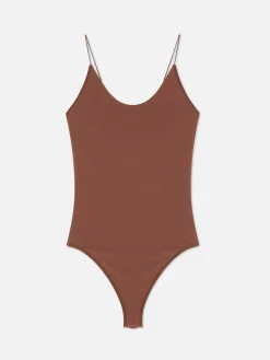 Tops Und T-Shirts|Primark „Rita Ora“ Body Mit U-Ausschnitt In Slim-Fit Braun