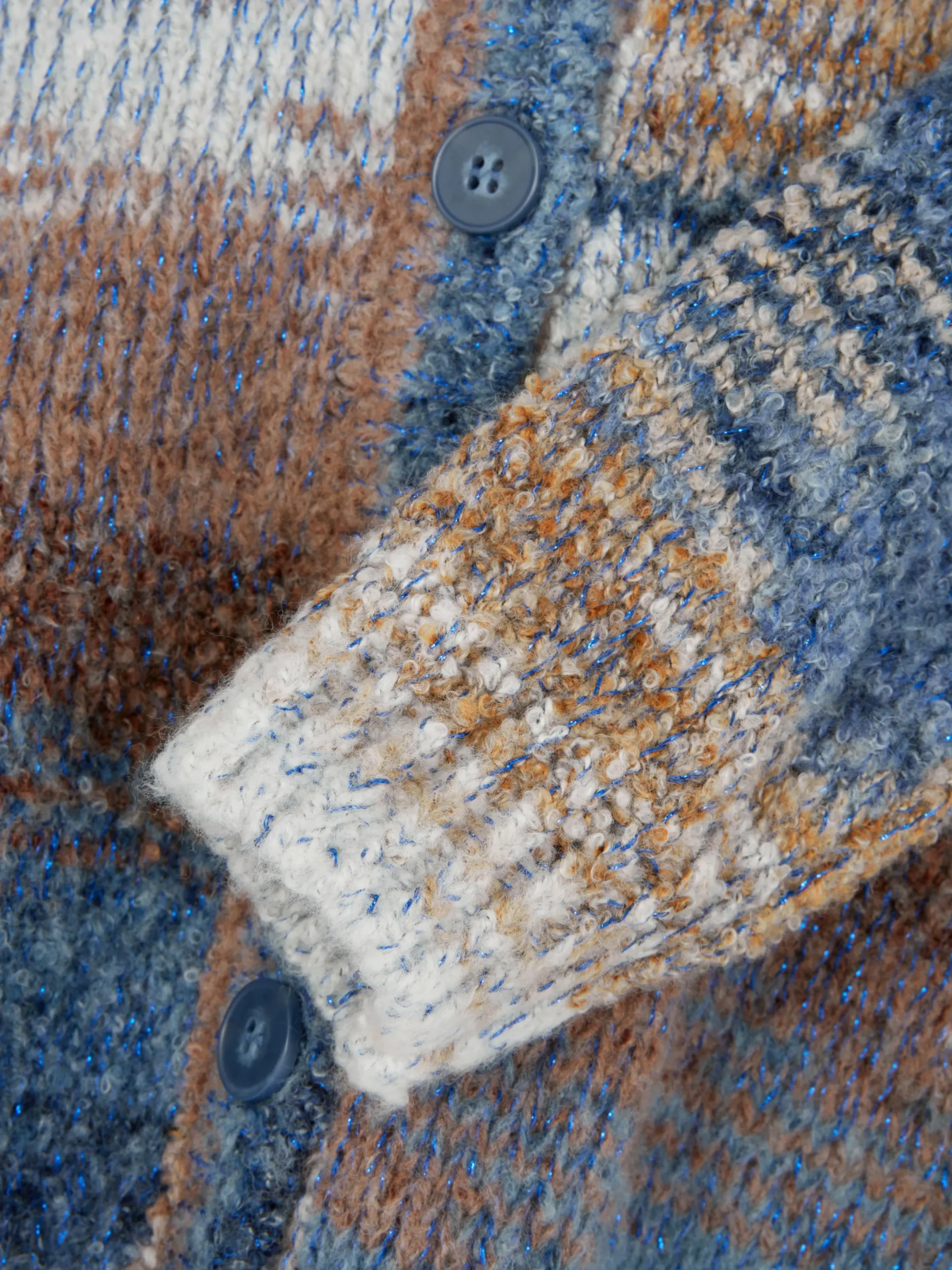 Pullover Und Cardigans|Primark „Rita Ora“ Cardigan Mit Space-Dye-Muster Marineblau