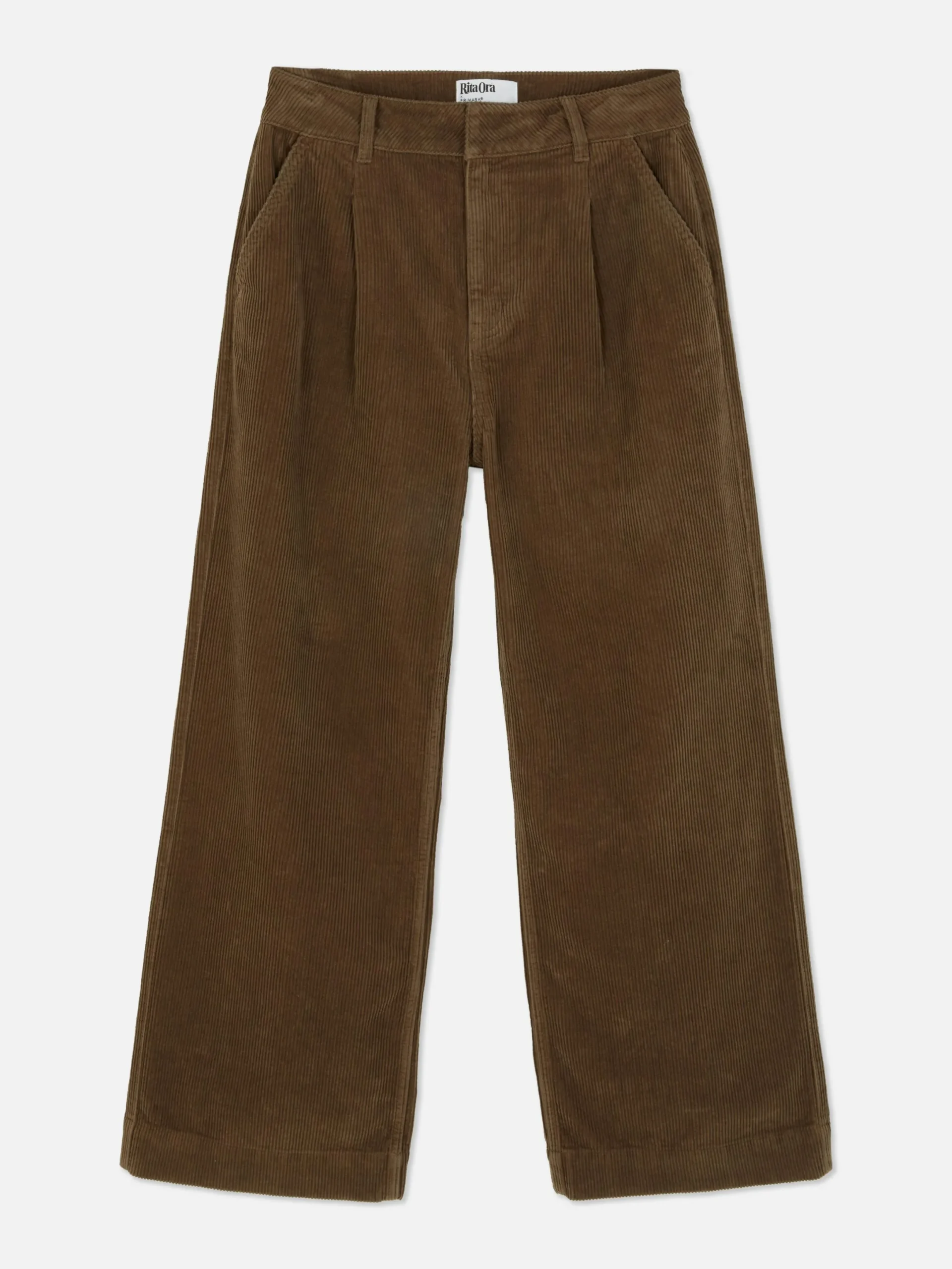 Denim|Hosen Und Leggings|Primark „Rita Ora“ Cordhose Mit Weitem Bein Braun