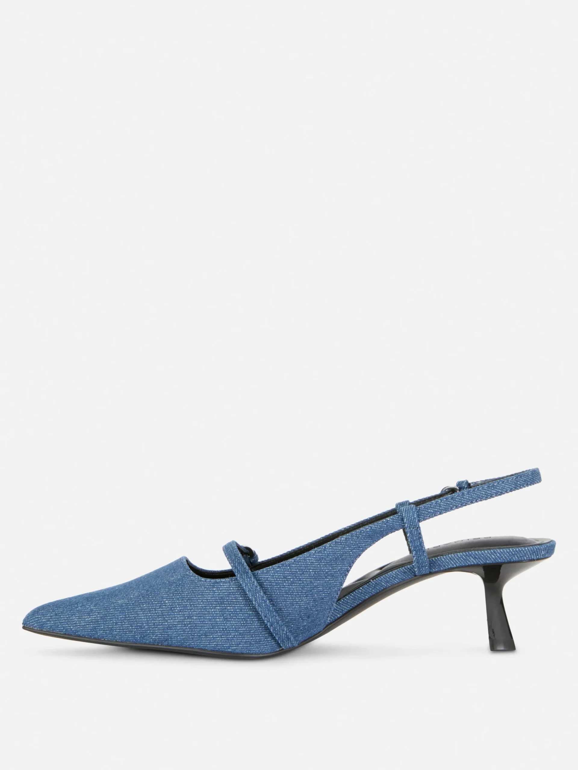 Heels|Denim|Primark „Rita Ora“ Denim-Heels Mit Schnalle Dunkelblau