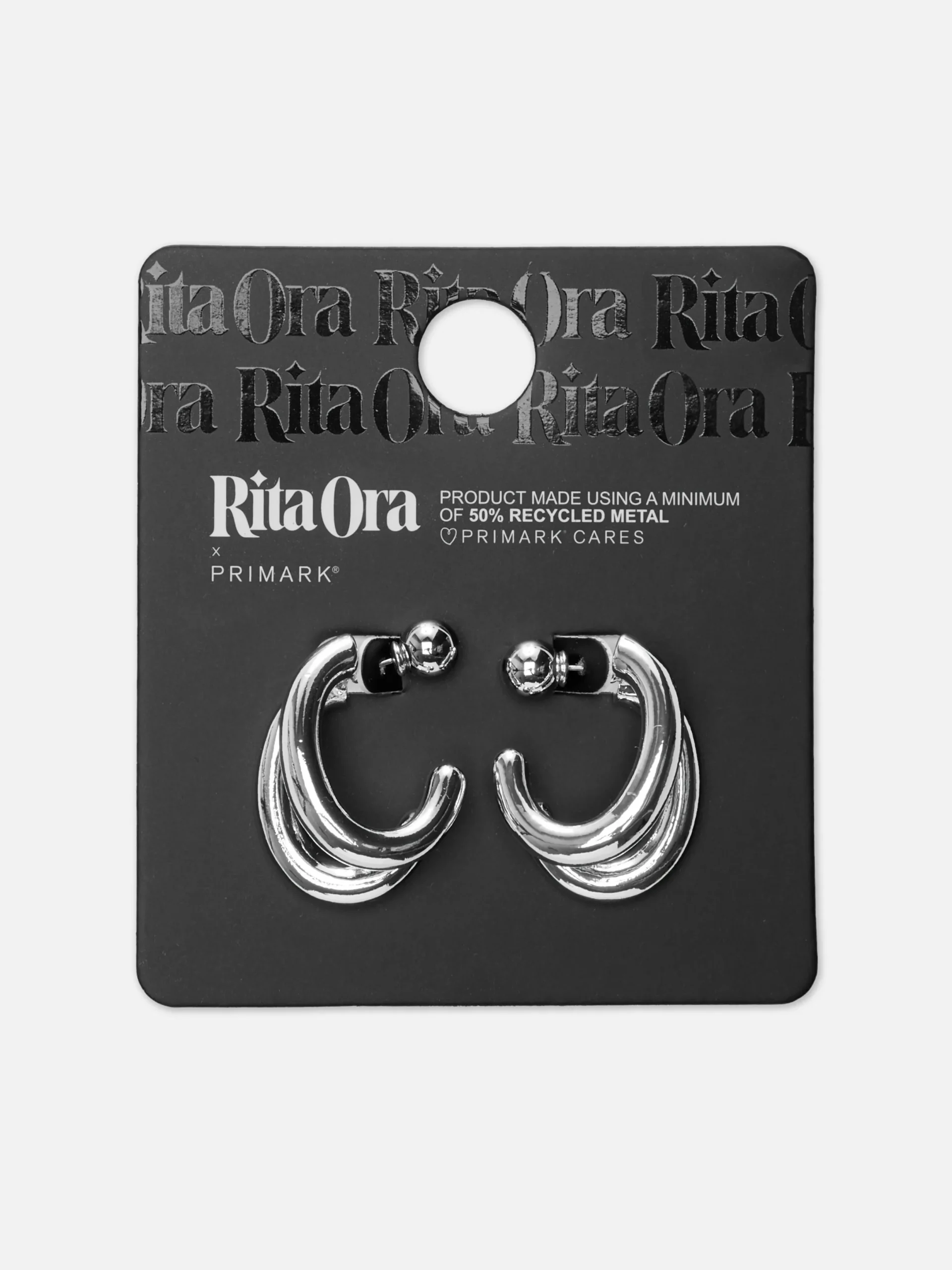 Schmuck|Primark „Rita Ora“ Doppelcreolen Weiß