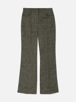 Hosen Und Leggings|Primark „Rita Ora“ Hose Mit Fischgrätmuster Braun