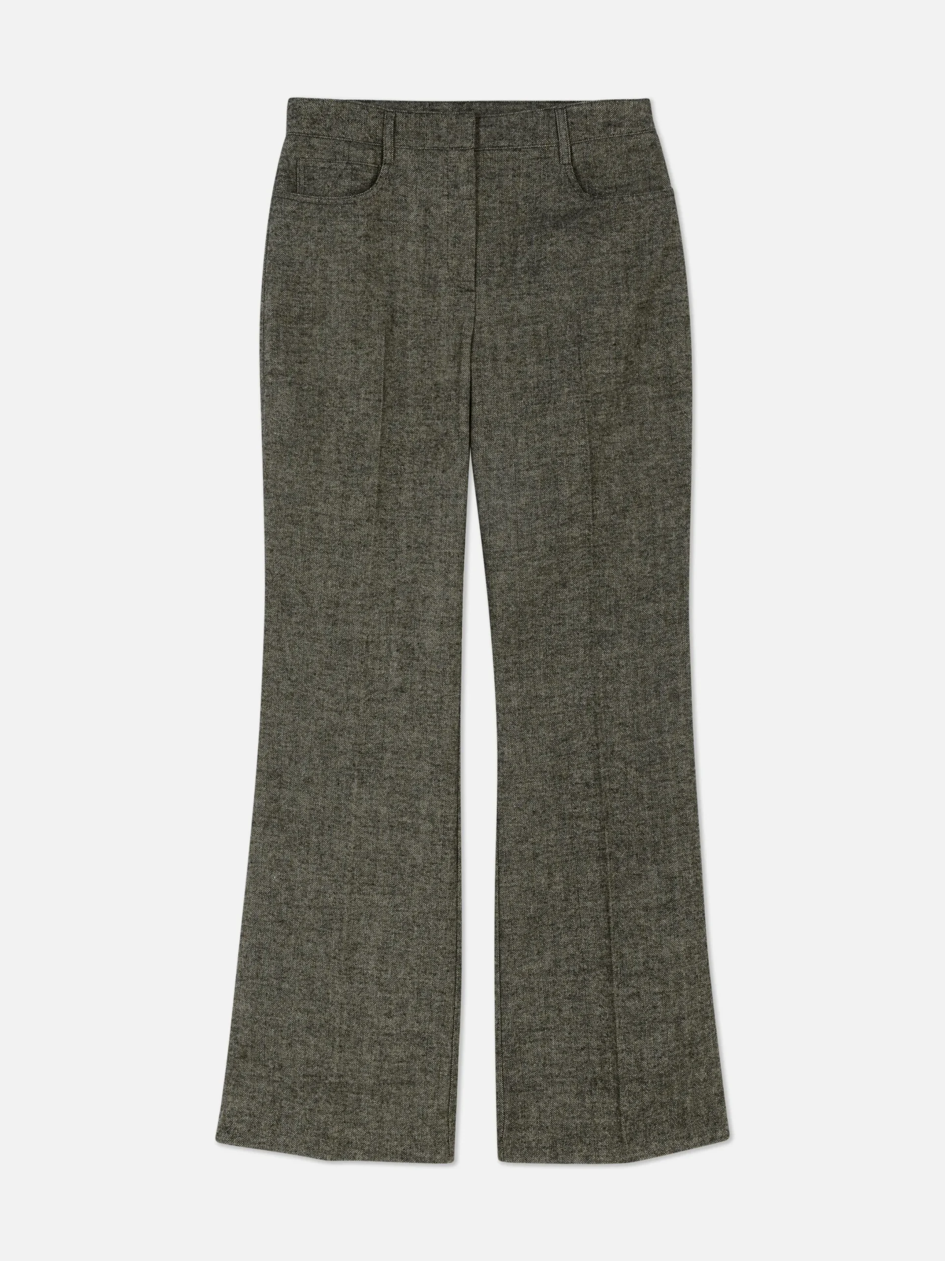 Hosen Und Leggings|Primark „Rita Ora“ Hose Mit Fischgrätmuster Braun