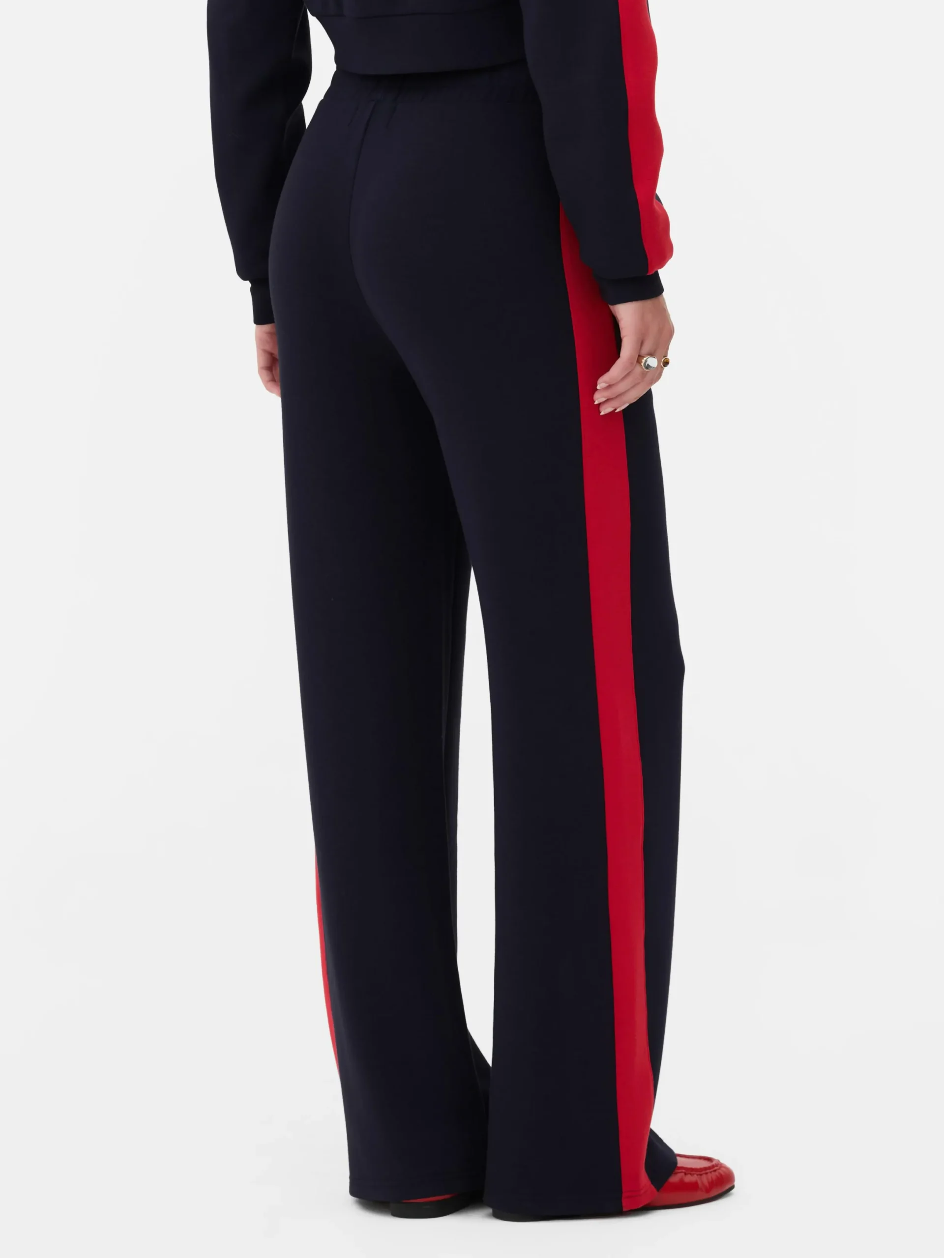 Hosen Und Leggings|Primark „Rita Ora“ Jogginghose Mit Weitem Bein Marineblau