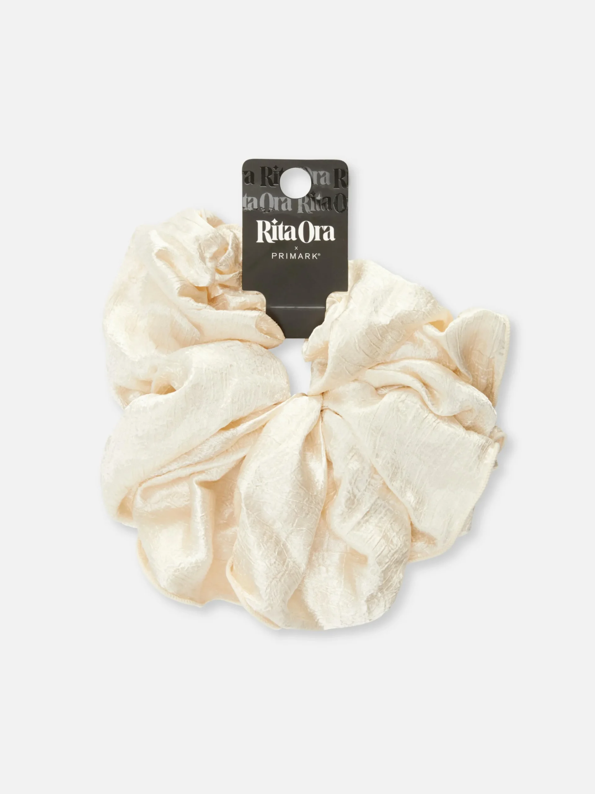 Haarschmuck|Primark „Rita Ora“ Jumbo-Haargummi Aus Satin Cremefarben